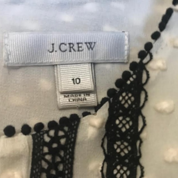 J Crew silk chiffon creme loose blouse - Picture 3 of 6